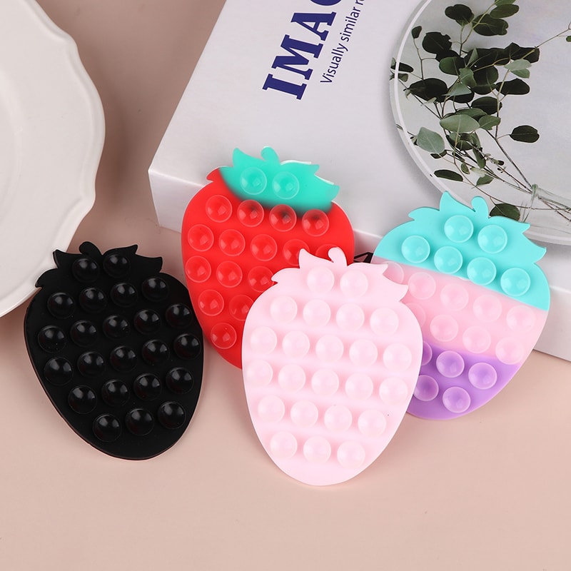Strawberry Silicone Phone Suction Mount Hands Free Washable Holder 4