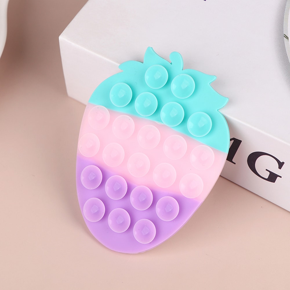 Strawberry Silicone Phone Suction Mount Hands Free Washable Holder 6