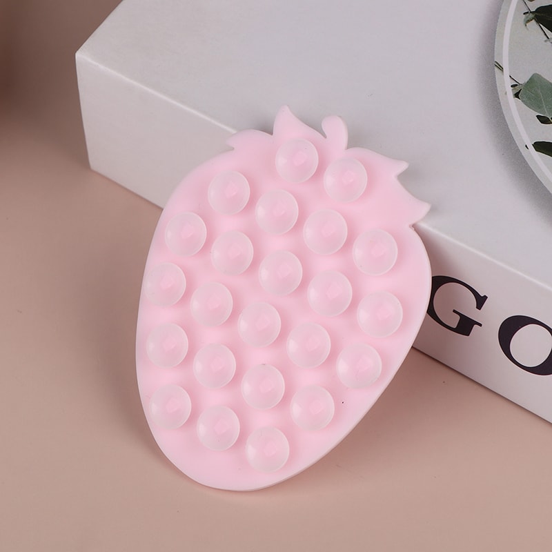 Strawberry Silicone Phone Suction Mount Hands Free Washable Holder 7