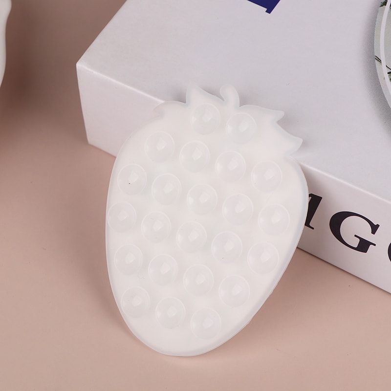 Strawberry Silicone Phone Suction Mount Hands Free Washable Holder 9