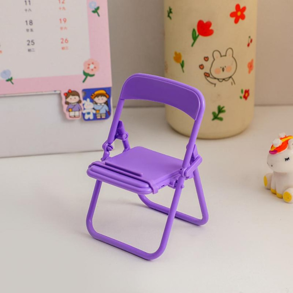 Cute Mini Chair Phone Stand Foldable Phone Stand for Desk and Tablet