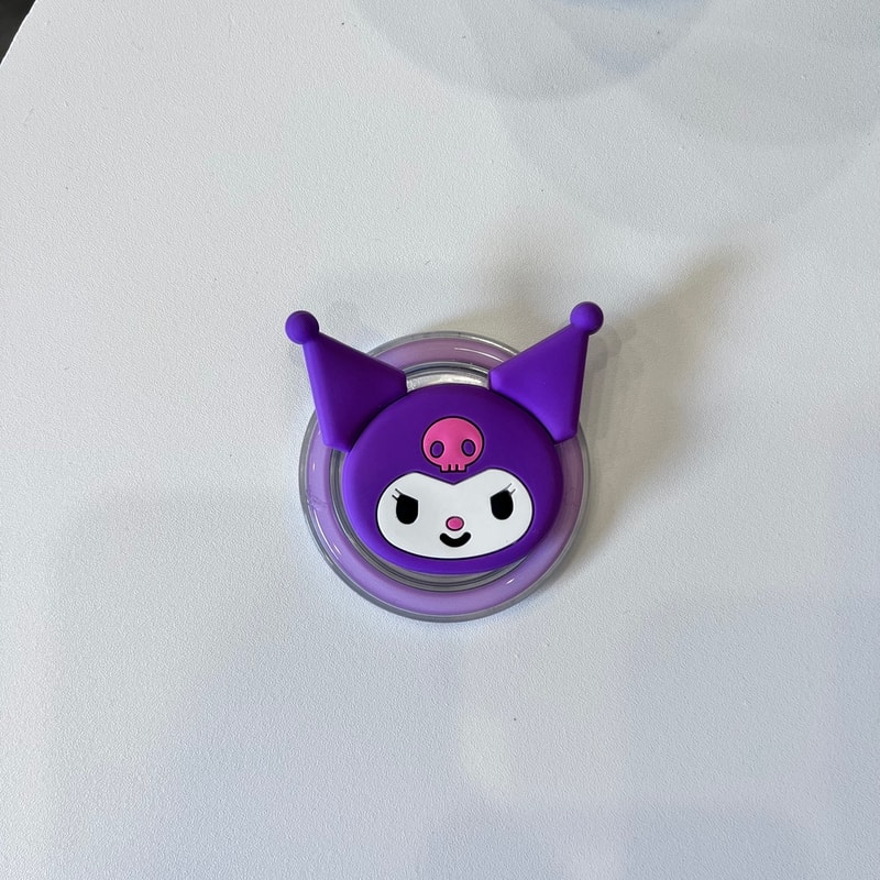 Sanrio Magnetic Phone Grip Stand With Kuromi And My Melody Design 10