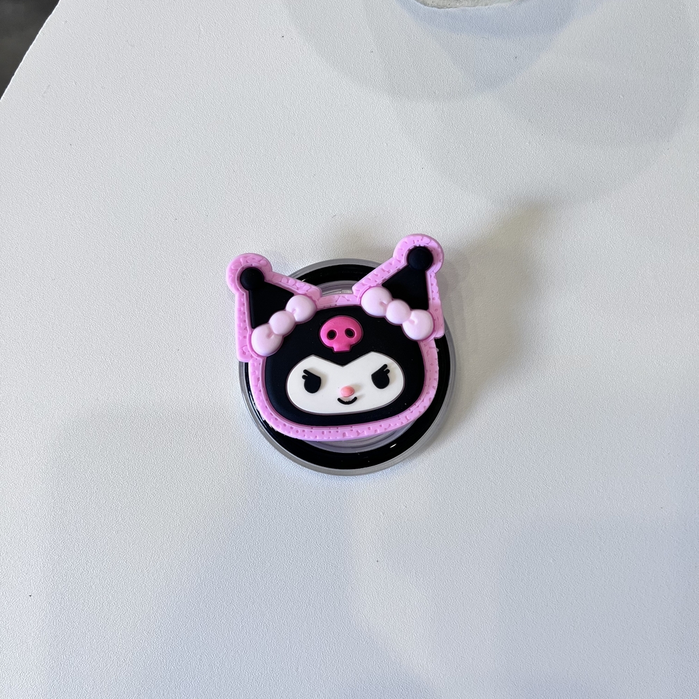 Sanrio Magnetic Phone Grip Stand With Kuromi And My Melody Design 7