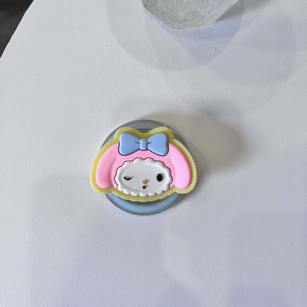Sanrio Magnetic Phone Grip Stand With Kuromi And My Melody Design 6