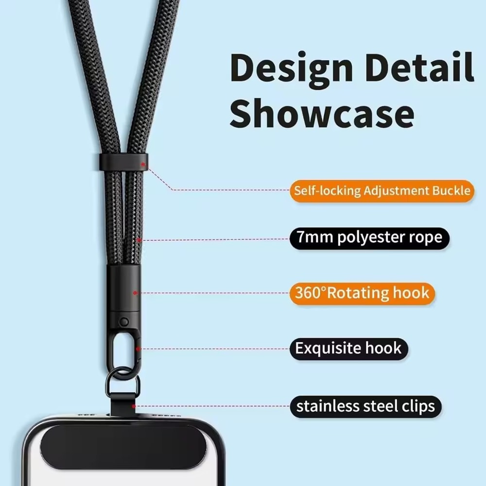 Universal Anti Drop Phone Wrist Strap Adjustable Phone Lanyard For Secure Everyday Carry 2
