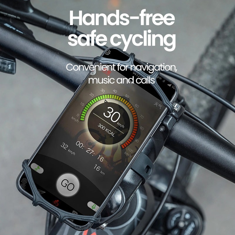 Rotating Bike Phone Mount Silicone Universal Handlebar Holder For Bicycle And Motorcycle 1