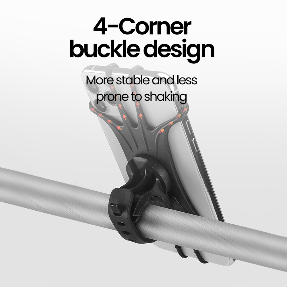 Rotating Bike Phone Mount Silicone Universal Handlebar Holder For Bicycle And Motorcycle 4