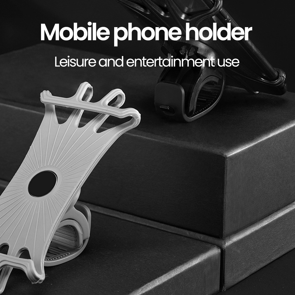 Rotating Bike Phone Mount Silicone Universal Handlebar Holder For Bicycle And Motorcycle 5