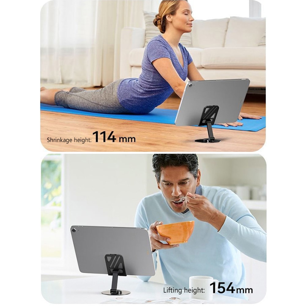 Rotating Aluminum Phone Stand Foldable Desk Holder 5