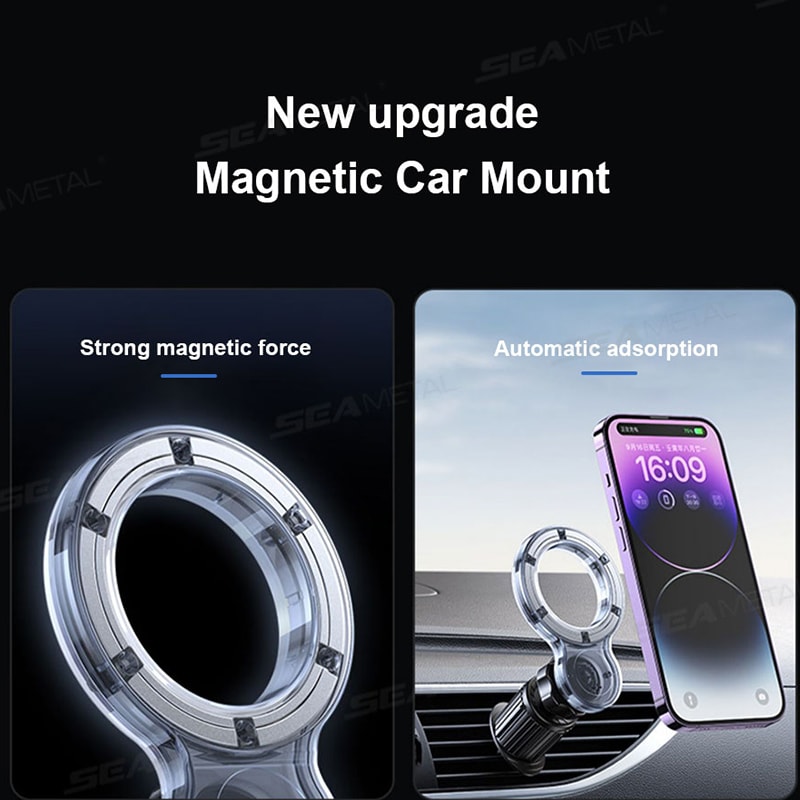 Magnetic Car Phone Holder Air Vent Mount With Rotation For Easy Navigation 1