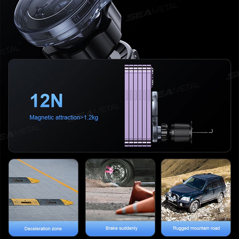Magnetic Car Phone Holder Air Vent Mount With Rotation For Easy Navigation 2