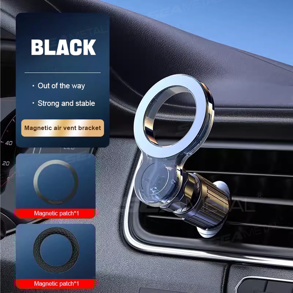 Magnetic Car Phone Holder Air Vent Mount With Rotation For Easy Navigation 6