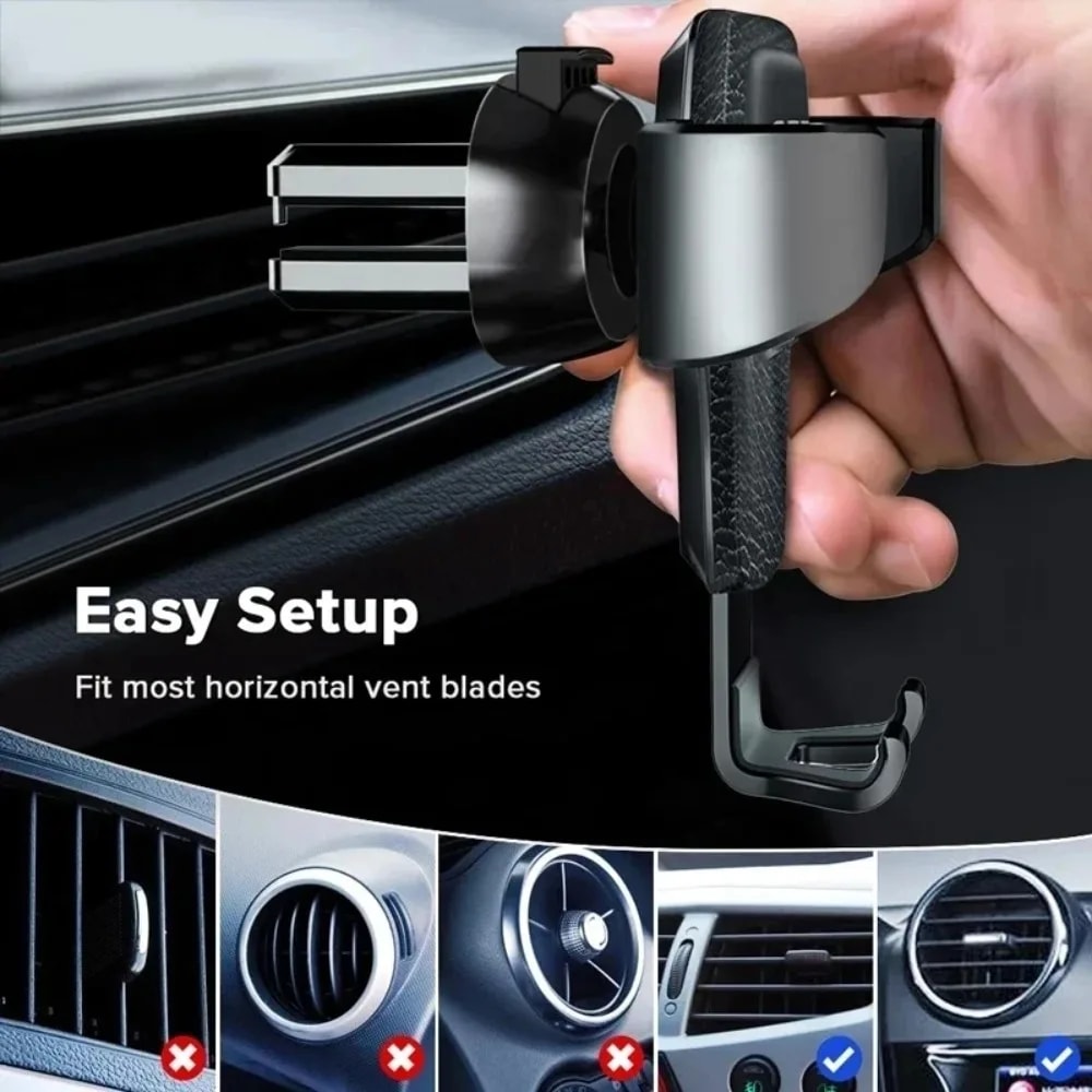 Rotate Gravity Car Phone Holder Air Vent Mount For Hands Free GPS Driving 2