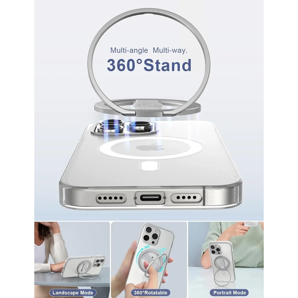MagSafe Phone Ring Holder Stand Magnetic Grip Kickstand 2