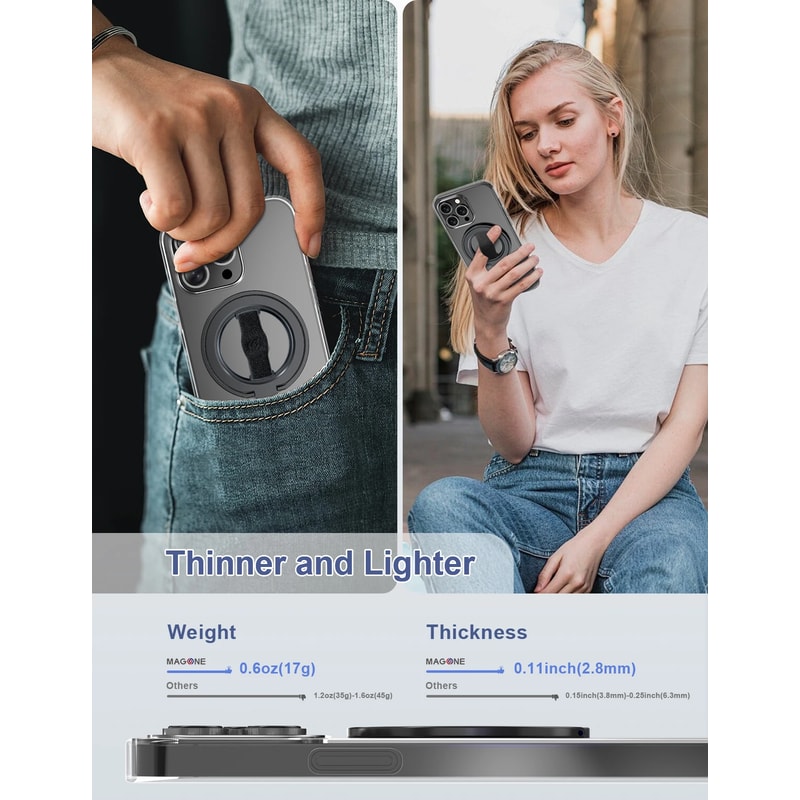 MagSafe Phone Ring Holder Stand Magnetic Grip Kickstand 6