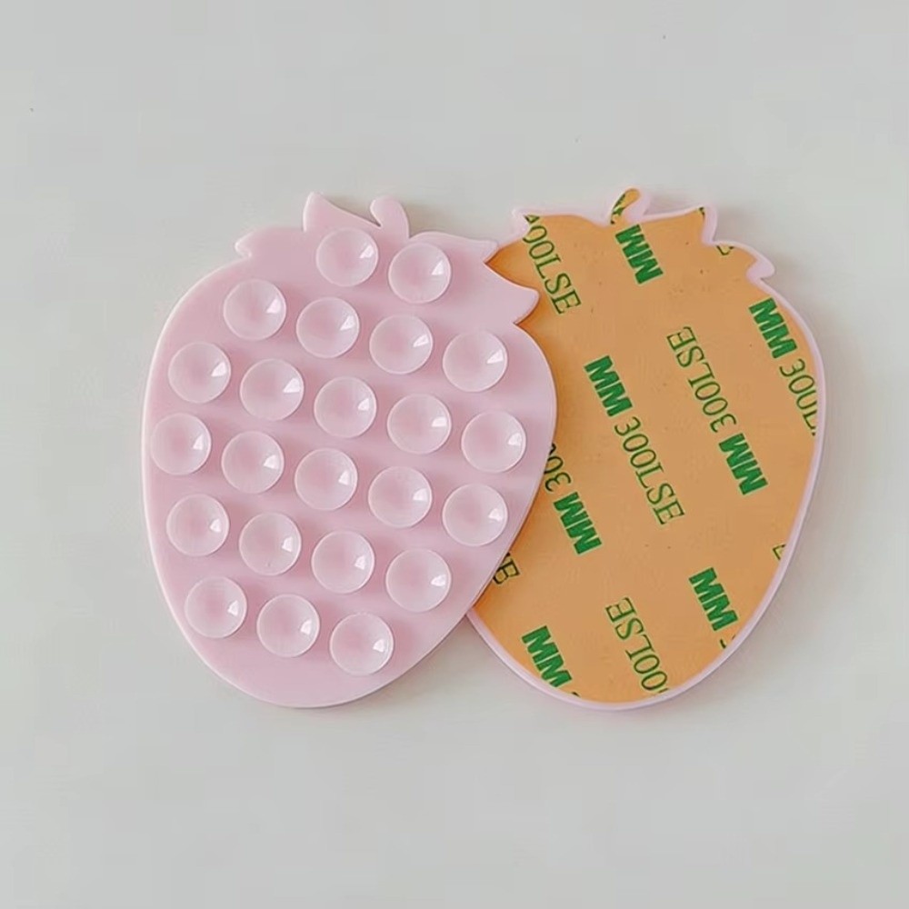 Strawberry Suction Cup Phone Mount Cute Car Phone Stand For Dashboard And Smooth Surfaces 2