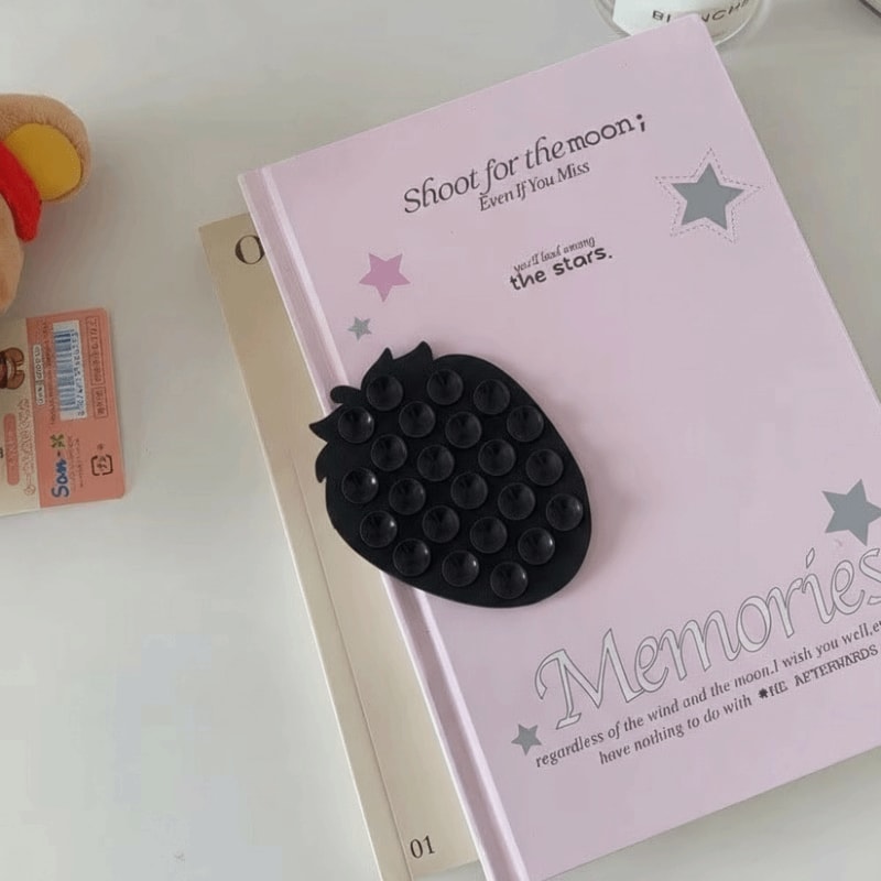 Strawberry Suction Cup Phone Mount Cute Car Phone Stand For Dashboard And Smooth Surfaces 8