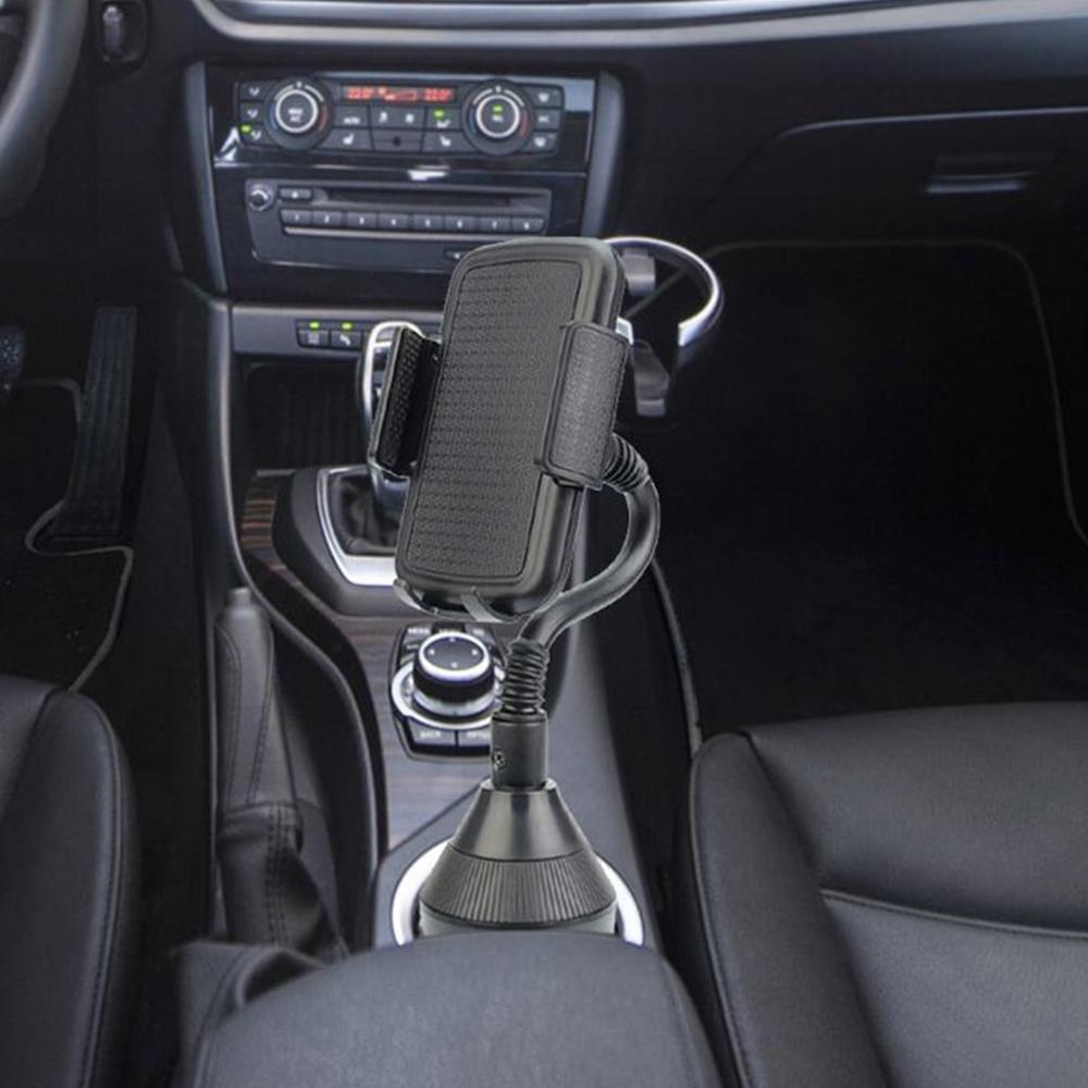 Universal Car Cup Holder Phone Mount With Rotating Stand And Adjustable Drink Holder 4