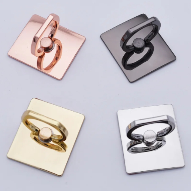 Luxury Square Metal Phone Ring Stand For Secure Grip And Hands Free Viewing 1