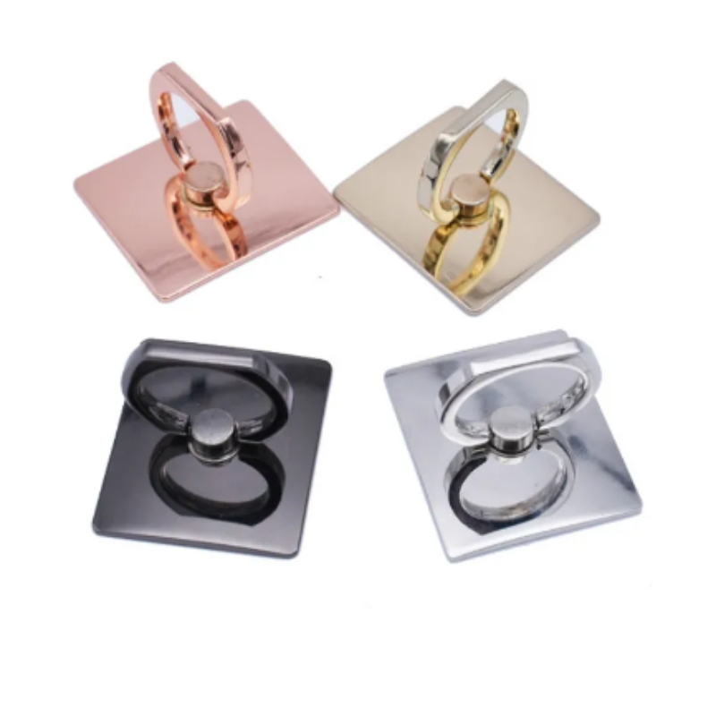 Luxury Square Metal Phone Ring Stand For Secure Grip And Hands Free Viewing 2