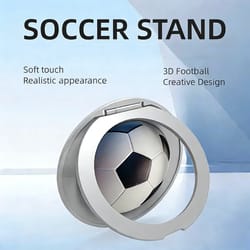soccer phone ring holder stand rotating football grip kickstand