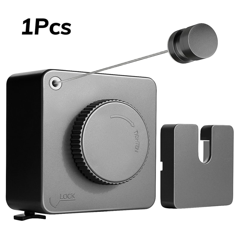 Retractable Clothesline Wall Mounted Stainless Steel Laundry Line for Indoor Outdoor Use