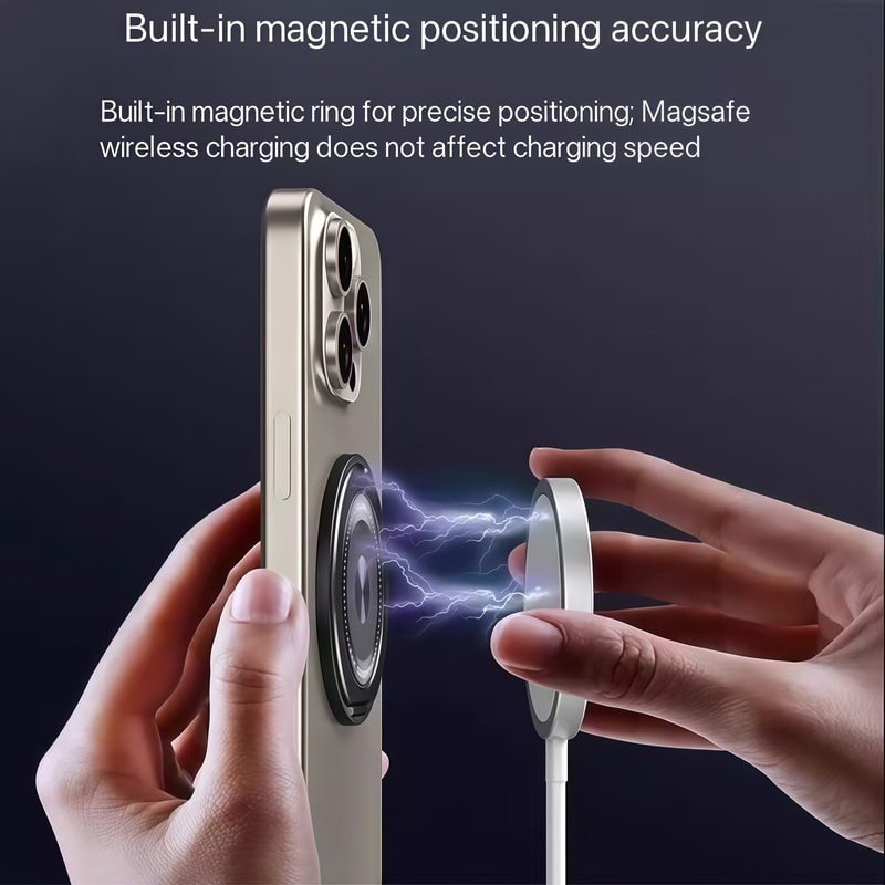 Magnetic Phone Ring Holder With Adhesive Grip And Rotating Stand 4