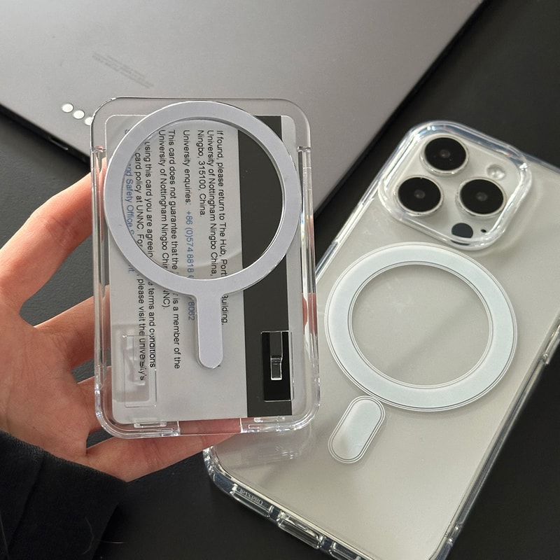 Clear MagSafe Wallet Case With Photo Card Slot 4