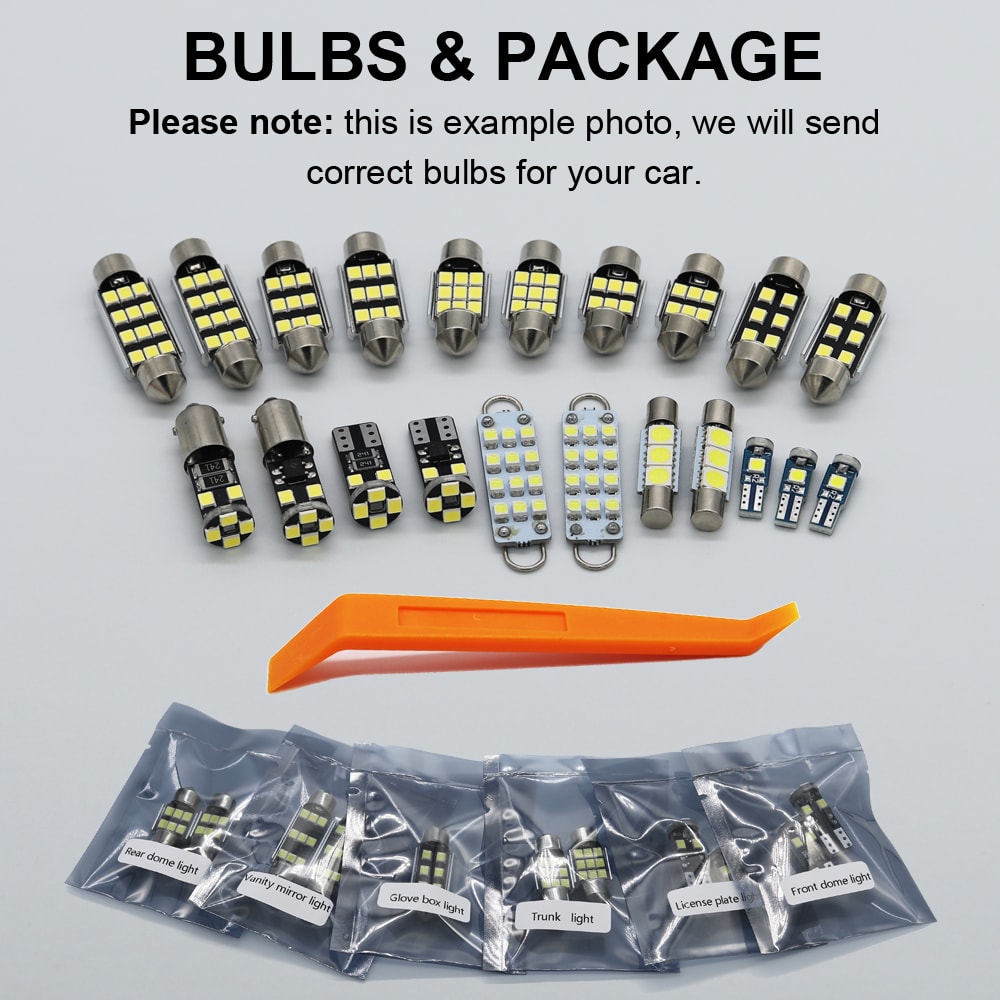 Suzuki Vitara Grand Vitara LED Interior Light Kit Canbus Error Free Dome Map Trunk Bulbs 2