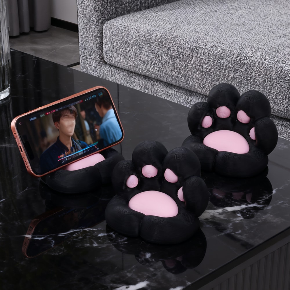 Cute Cat Paw Phone Stand For Desk Universal Kawaii Phone Holder 0