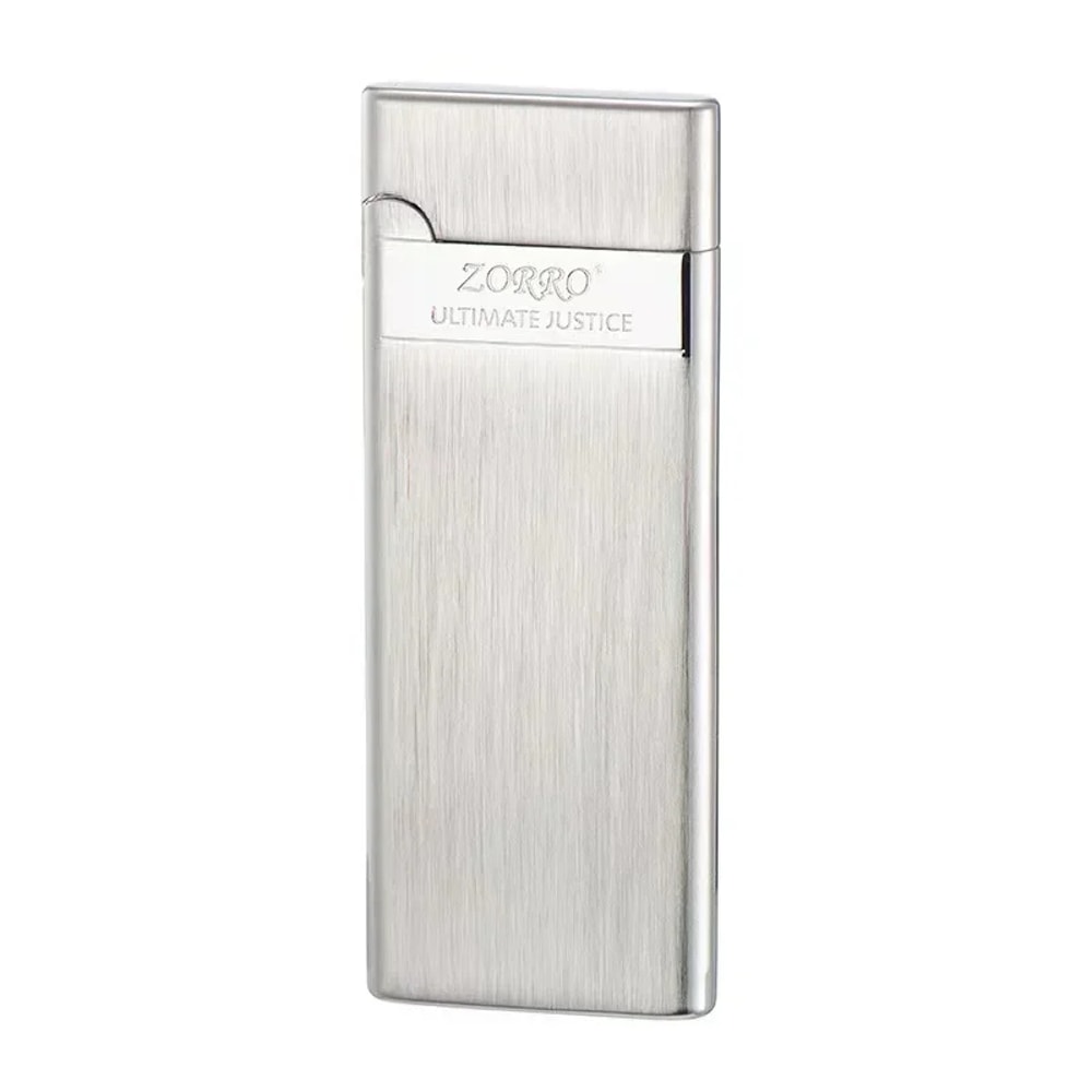Zorro Ultra Thin Butane Lighter Slim Refillable Metal Pocket Lighter 6