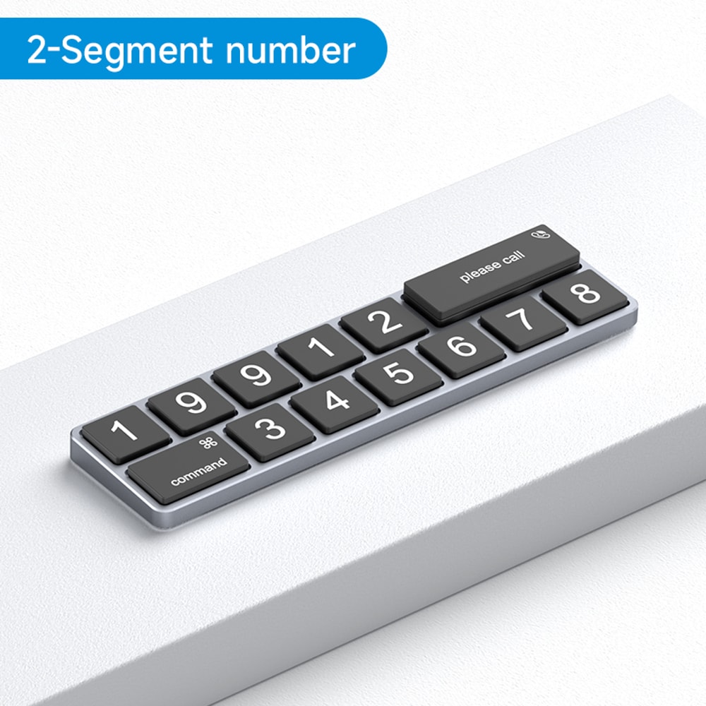 Slim Aluminum Car Parking Number Plate With Hidden Phone Display 4
