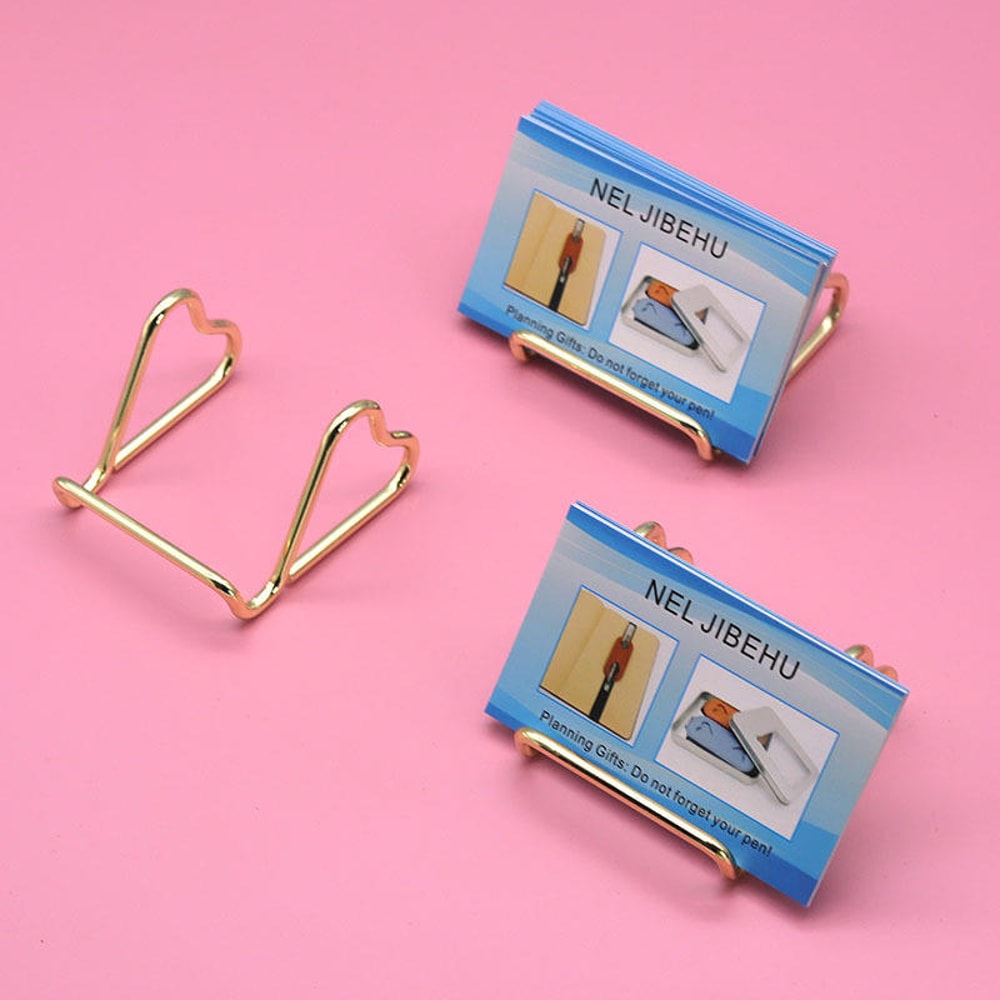 Metal Phone Holder and Business Card Stand for Desk