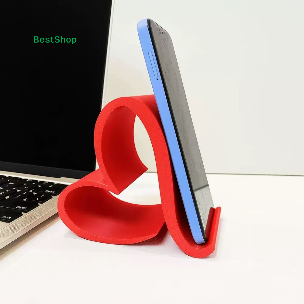 Heart Phone Stand For Desk Cute Non Slip Phone Holder For Video Calls 2