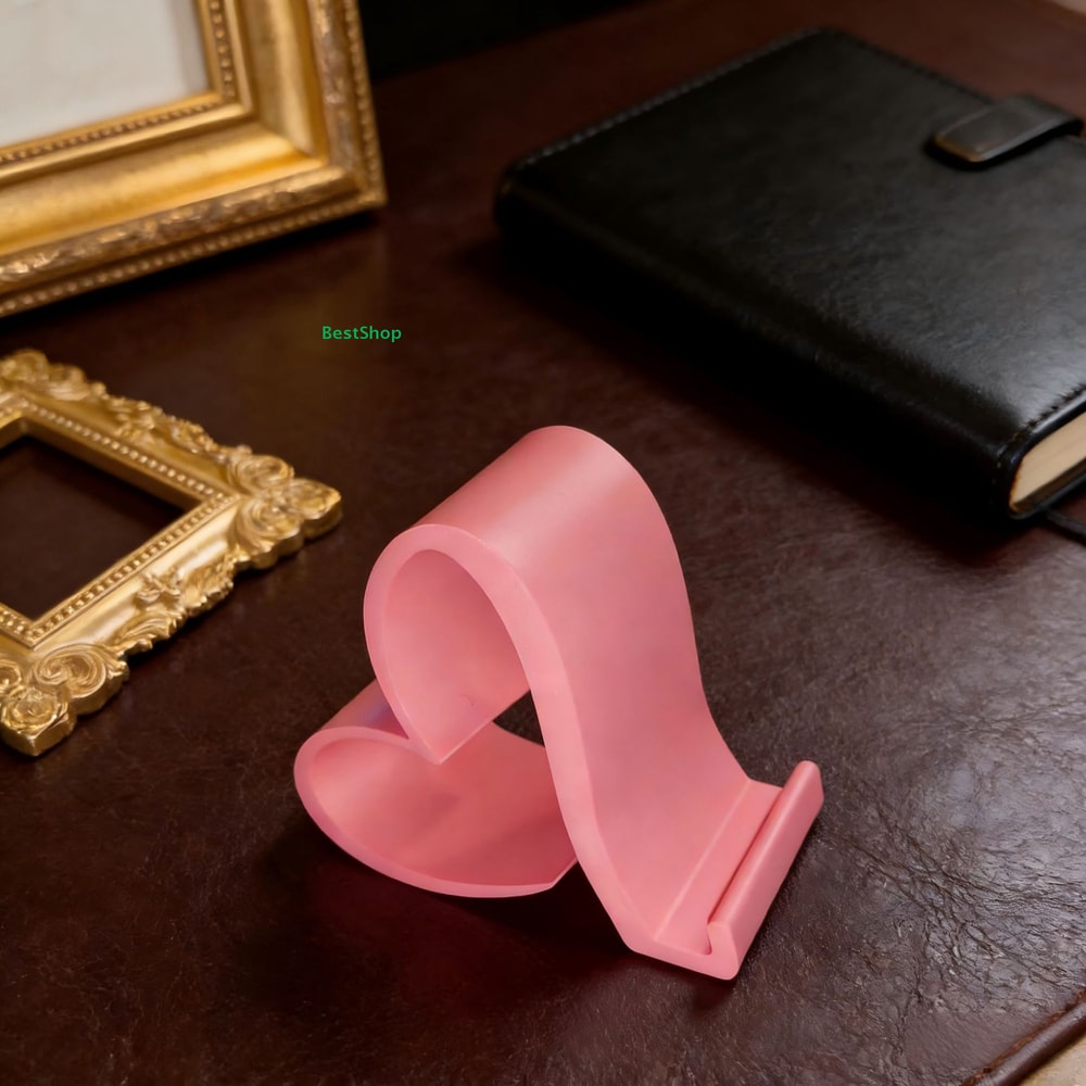 Heart Phone Stand For Desk Cute Non Slip Phone Holder For Video Calls 6