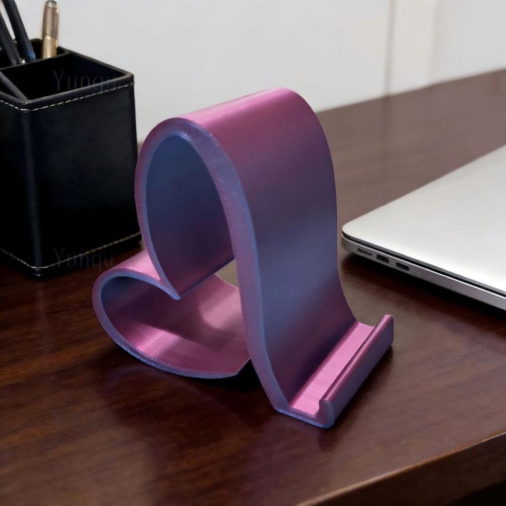 Heart Phone Stand For Desk Cute Non Slip Phone Holder For Video Calls 4
