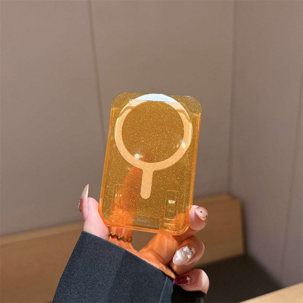 Glitter Stick On Phone Wallet Card Holder for Magnetic Mounts