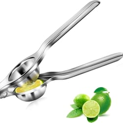 stainless steel lemon squeezer manual citrus press for lemons, limes and small oranges