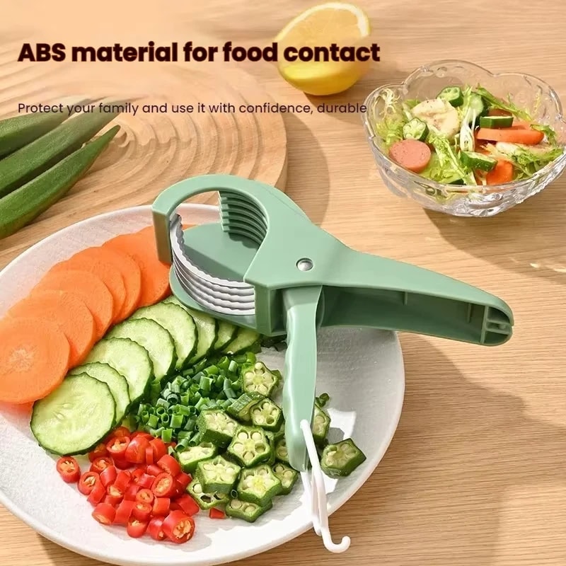 Stainless Steel Vegetable Slicer for Fast Salad and Fruit Prep