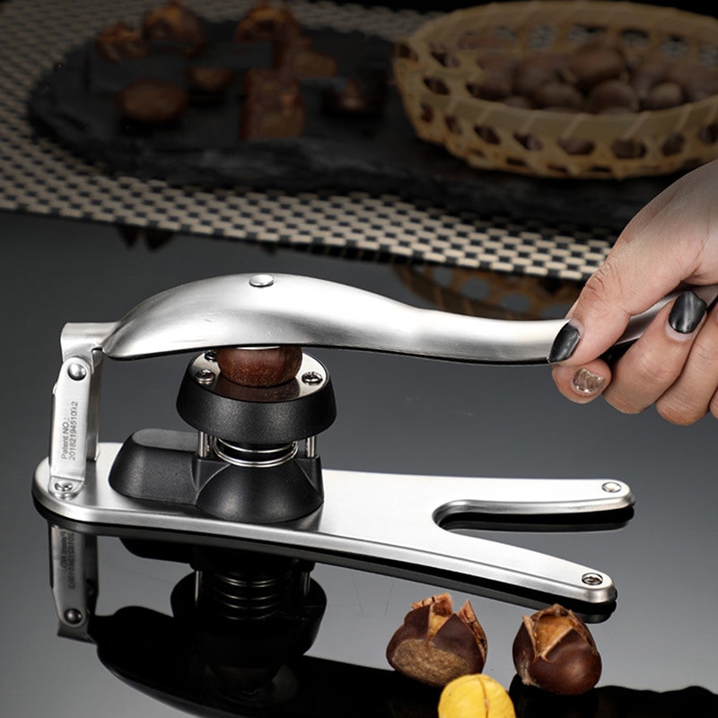 Chestnut Cutter And Walnut Cracker Stainless Steel Nutcracker Tool 1