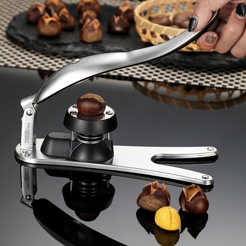 Chestnut Cutter And Walnut Cracker Stainless Steel Nutcracker Tool 2
