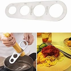 stainless steel spaghetti measurer for servings pasta portion control tool