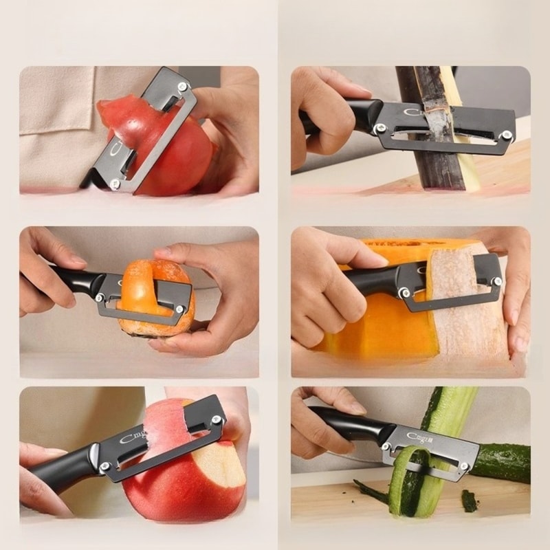 Stainless Steel Julienne Peeler And Vegetable Peeler For Potatoes Carrots And Fruit 4