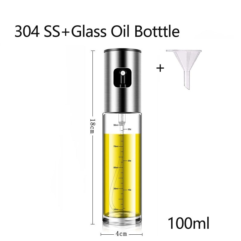 Glass Olive Oil Sprayer Bottle for Cooking, Salad, BBQ and Baking