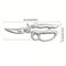 Heavy Duty Stainless Steel Kitchen Shears with Fish Scaler and Bottle Opener