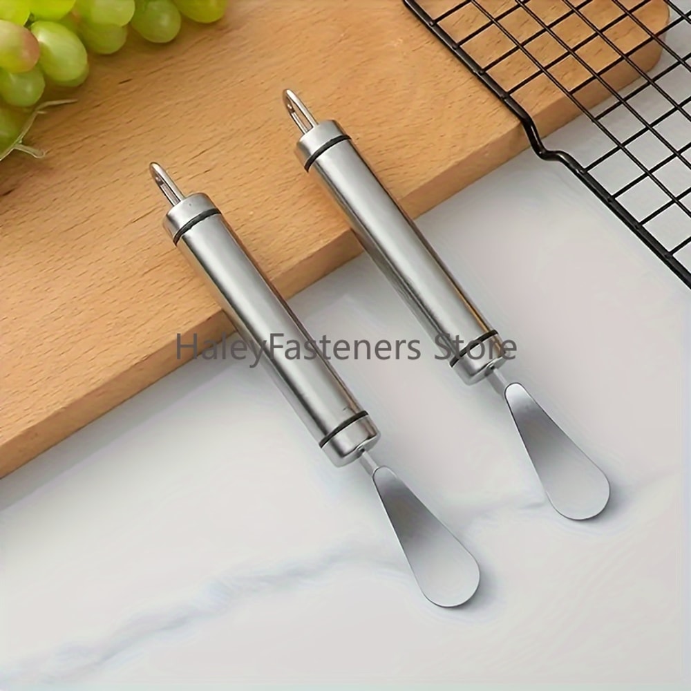 Stainless Steel Orange Peeler Tool with Handle for Citrus and Lemon