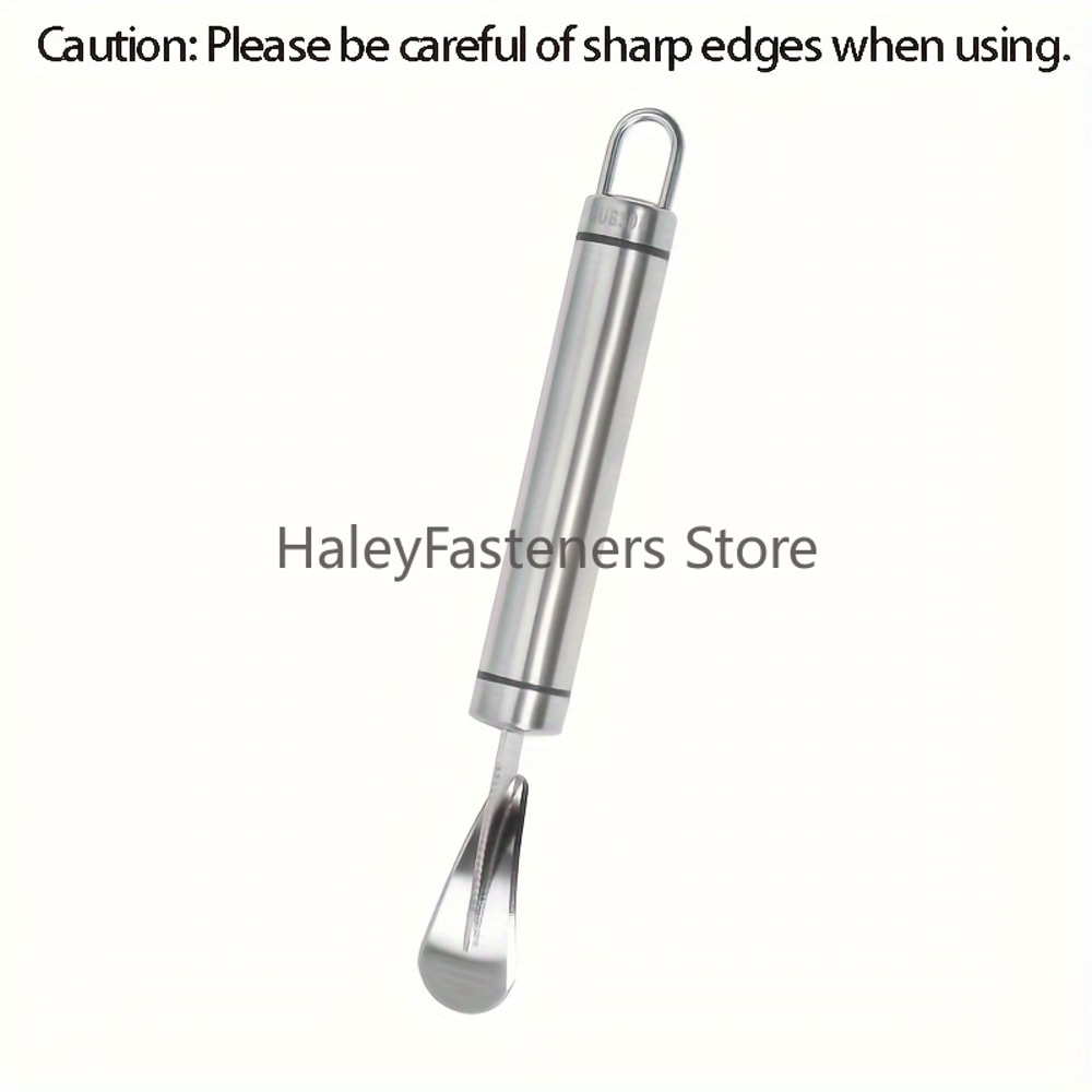 Stainless Steel Orange Peeler Tool with Handle for Citrus and Lemon