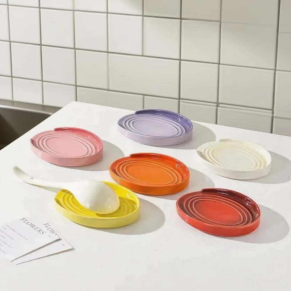 Large Ceramic Spoon Rest For Stove Top And Kitchen Counter 2