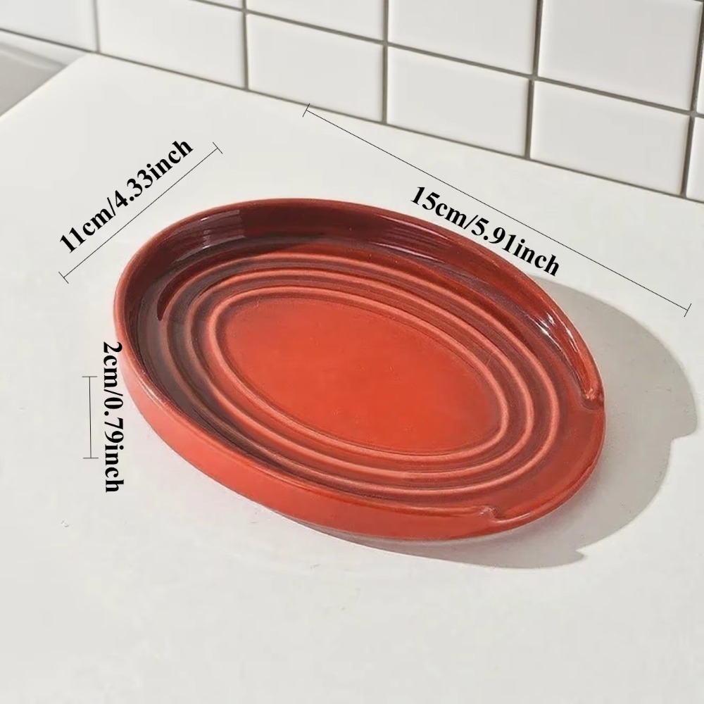 Large Ceramic Spoon Rest For Stove Top And Kitchen Counter 4