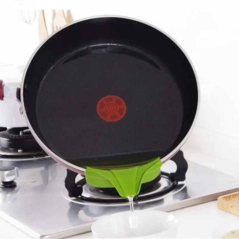 Silicone Pour Spout Clip On Pot Spout Anti Spill Funnel 4